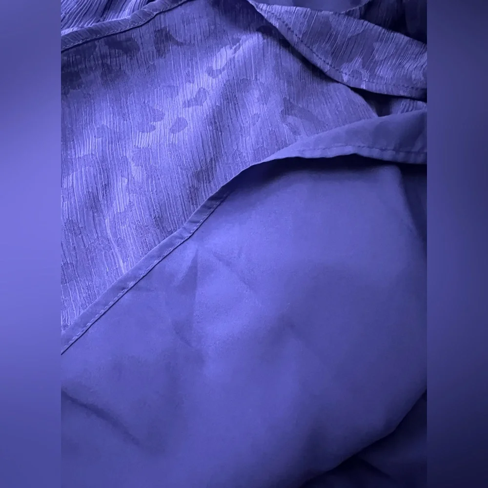 INC International Concepts Women's Deep Iris Blouse Sz XL - Picture 6 of 7